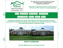 Tablet Screenshot of greengoosecleaning.com